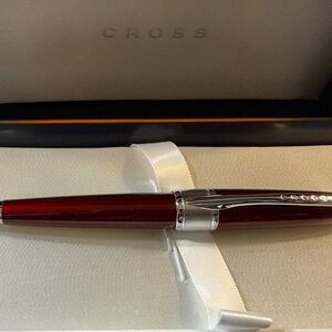 Cross Apogee Titian Red Lacquer Ballpoint Pen in Premium Gift Box